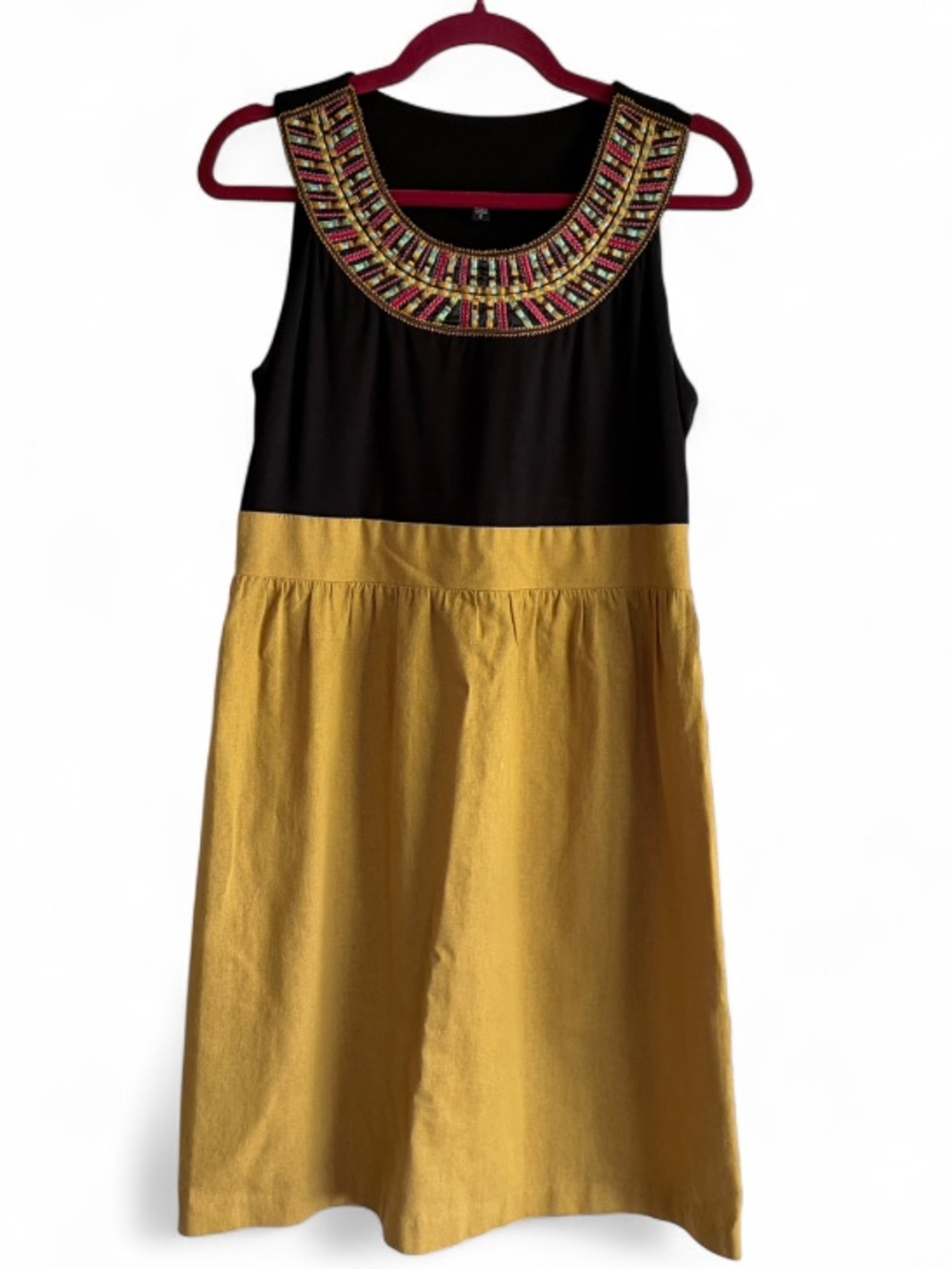 Tiana B Embroidered Neck Sleeveless Dress Size 8